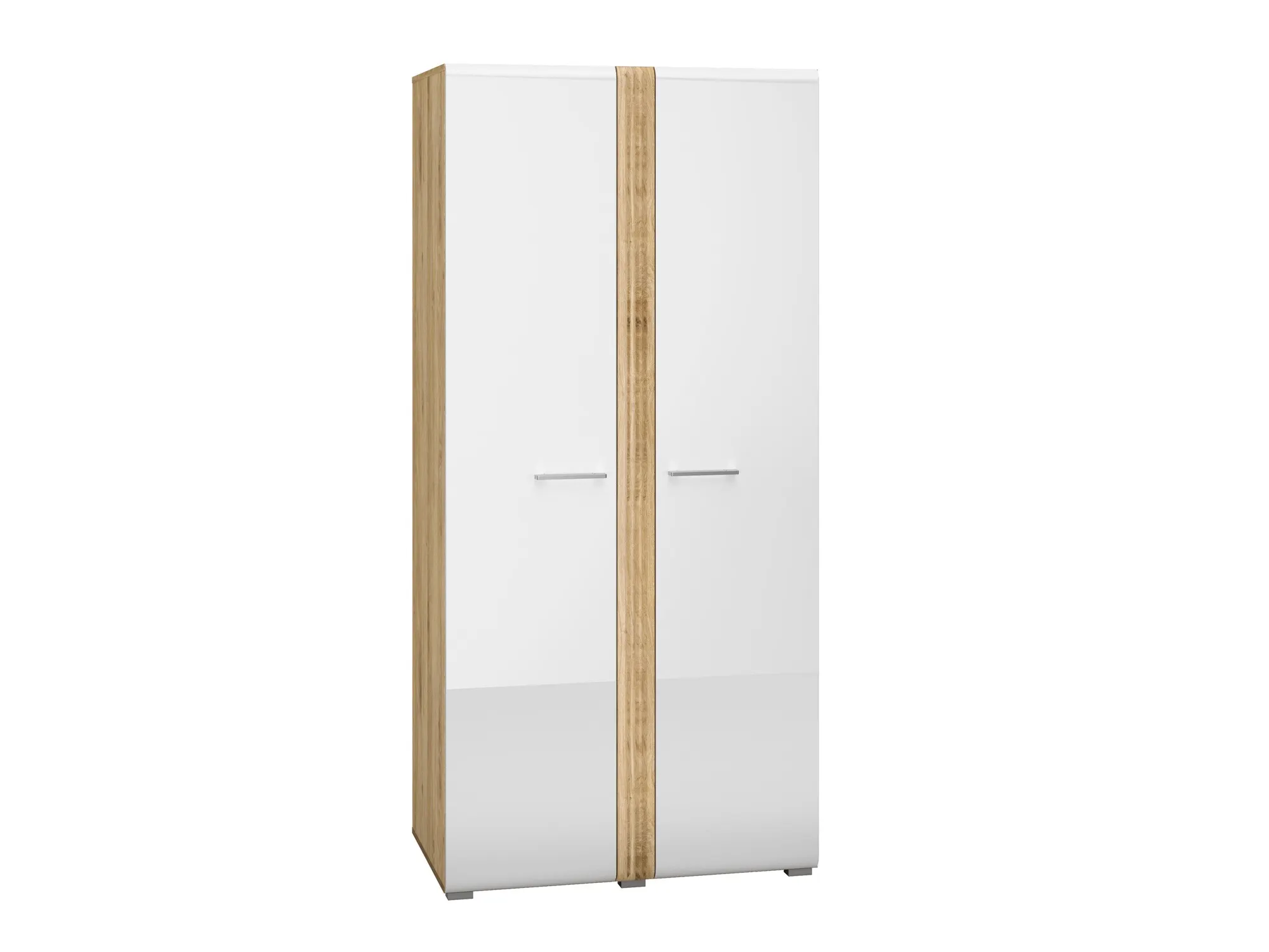 Szafa 2-drzwiowa ADAGIO 01 dąb castello, biały połysk