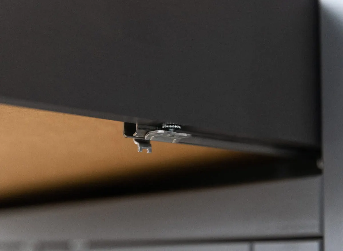 Komoda 4-drzwiowa z 3 szufladami BELLUNO ELEGANTE grafit, dąb - PL004G/D