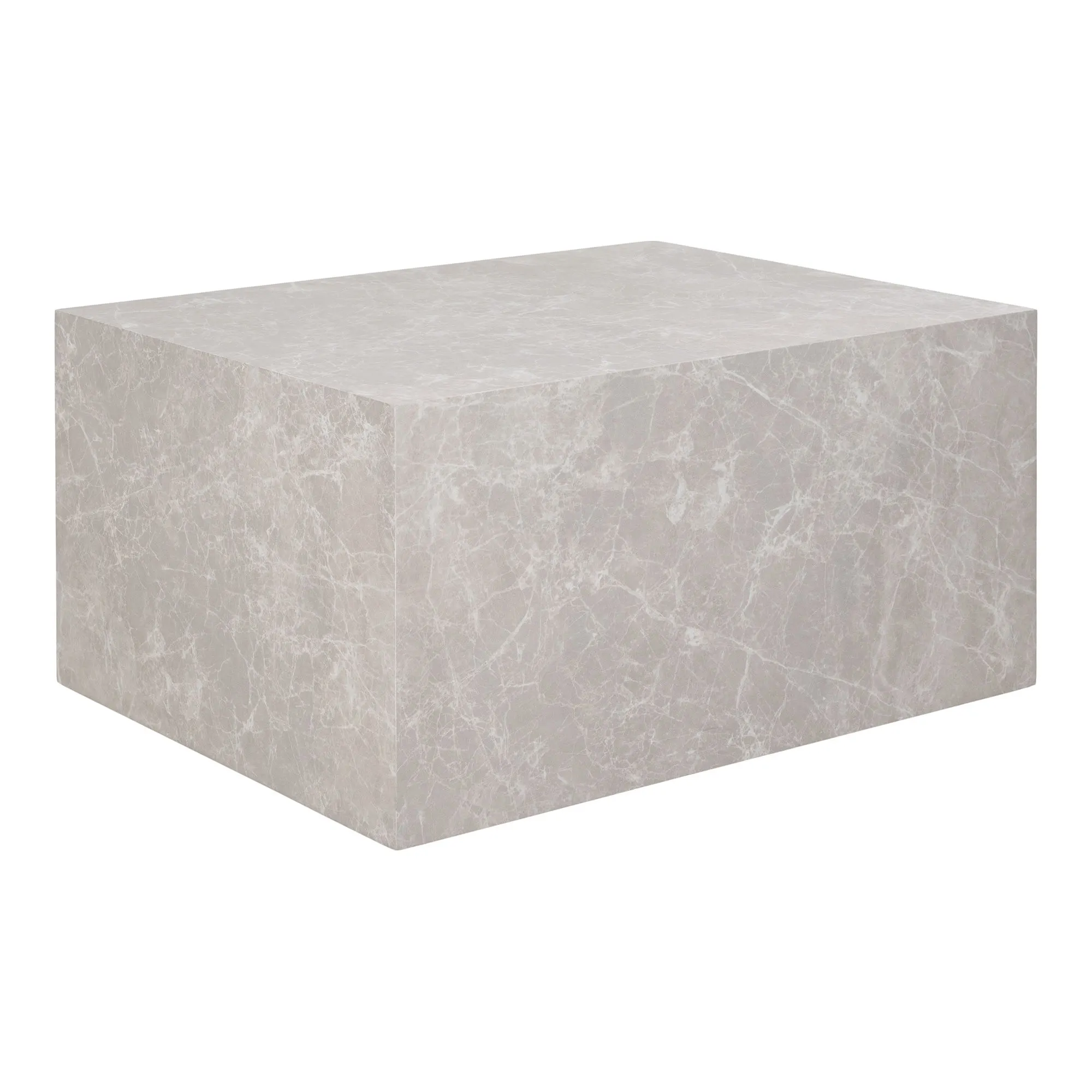 Stolik kawowy PRAGUE 60x80x40 beżowy efekt marmuru