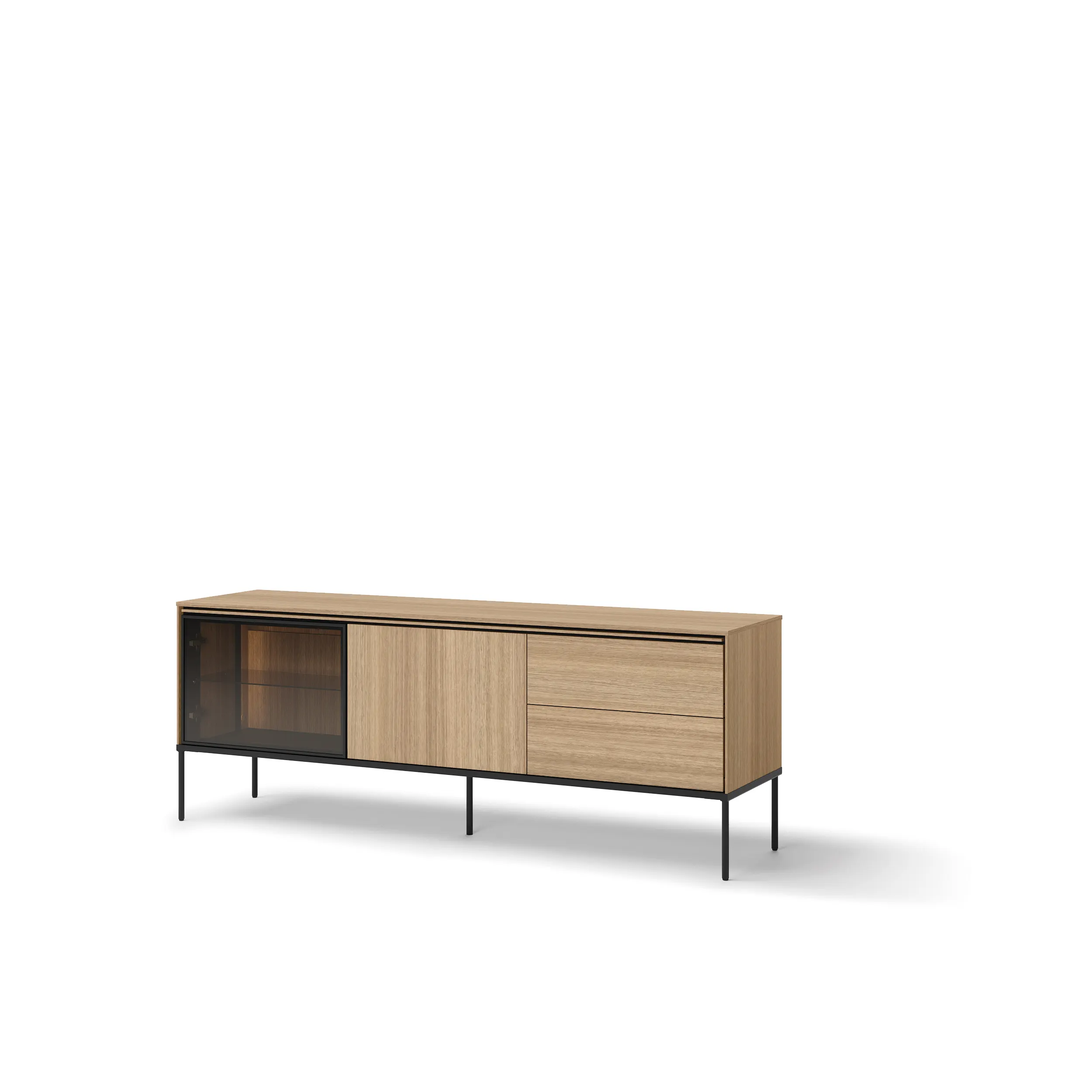Szafka RTV VISSO VI-07 167cm dąb linearny Szafka RTV VISSO VI-07 167cm dąb linearny