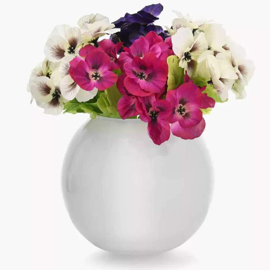 Wazon kula DUKA SPRING 17 cm biały szklany — zdjęcie 2
