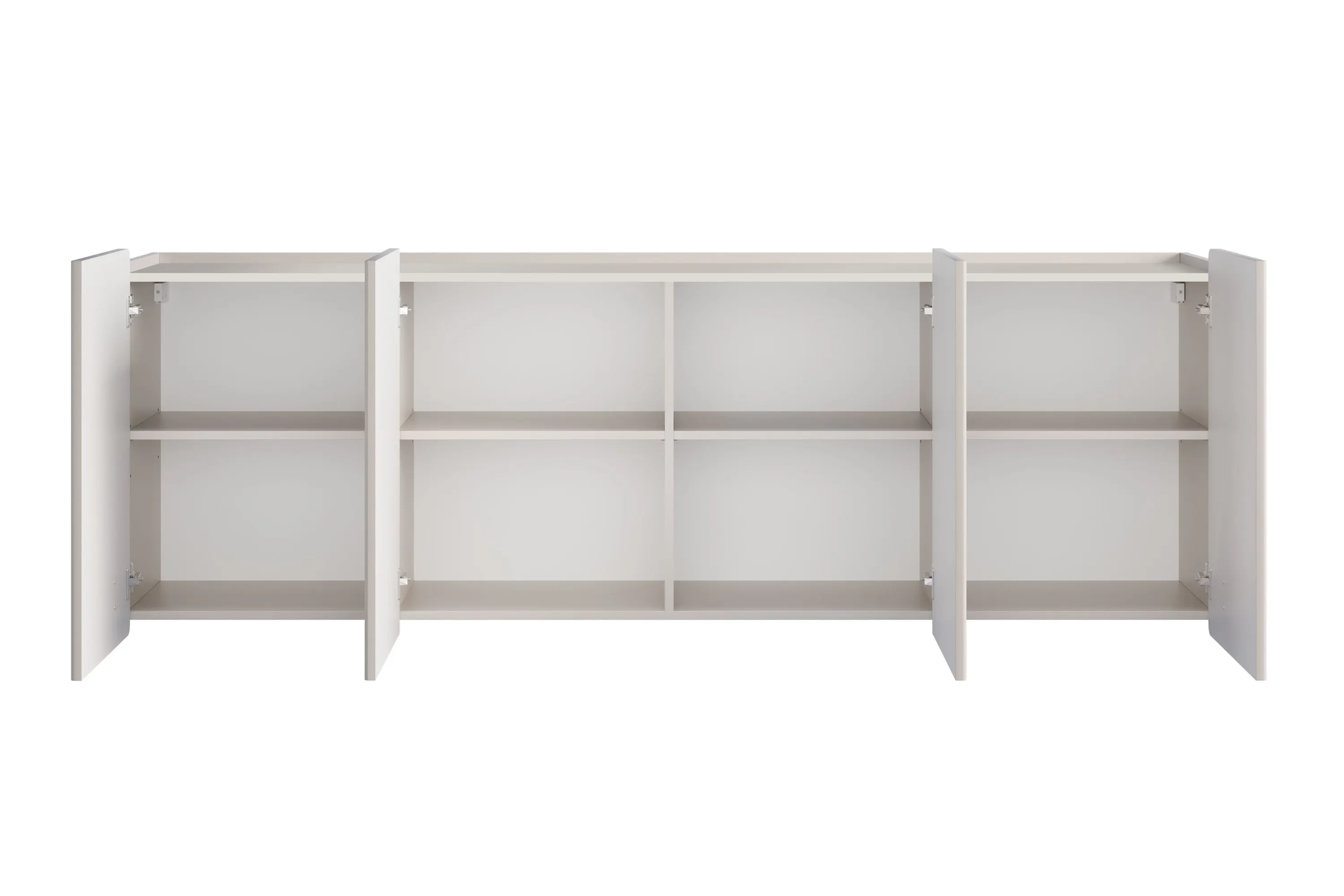 Komoda wisząca 4-drzwiowa MALMI 200cm - kaszmirowy - złoty - B_167021