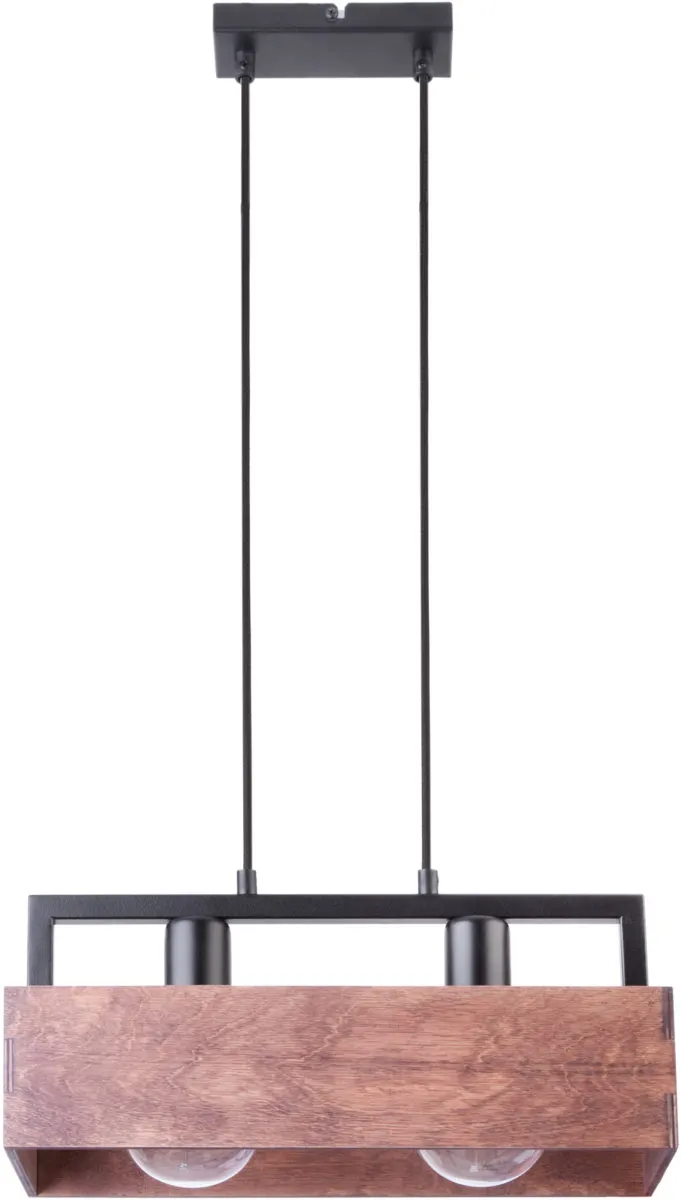 Lampa wisząca DAKOTA 2 czarno-brązowa Lampa wisząca DAKOTA 2 czarno-brązowa