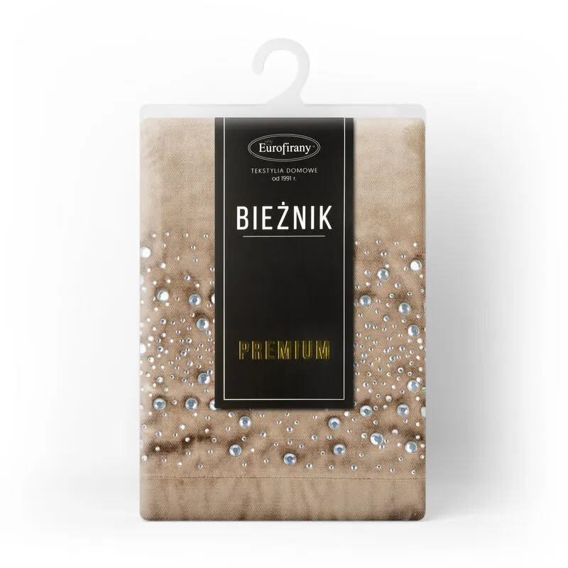 OBRUS ROYAL 2 35 X 140 CM CIEMNOBEŻOWY - EU_390280