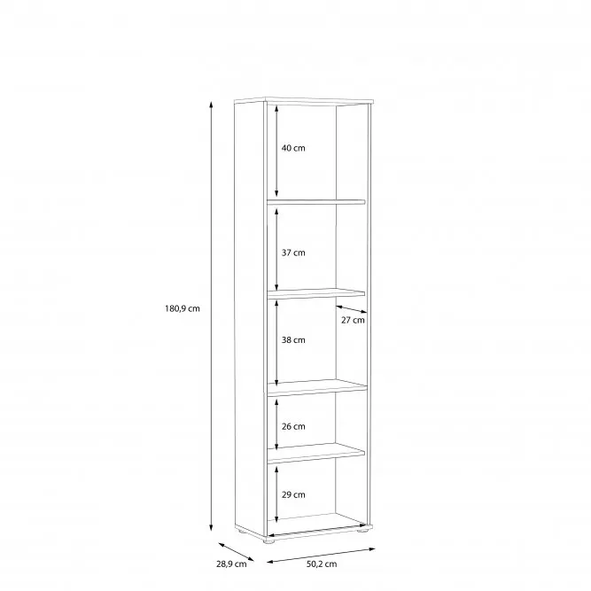 Regał NIKO Dąb Sonoma NIKR70-D30F FORTE - NIKR70-D30F