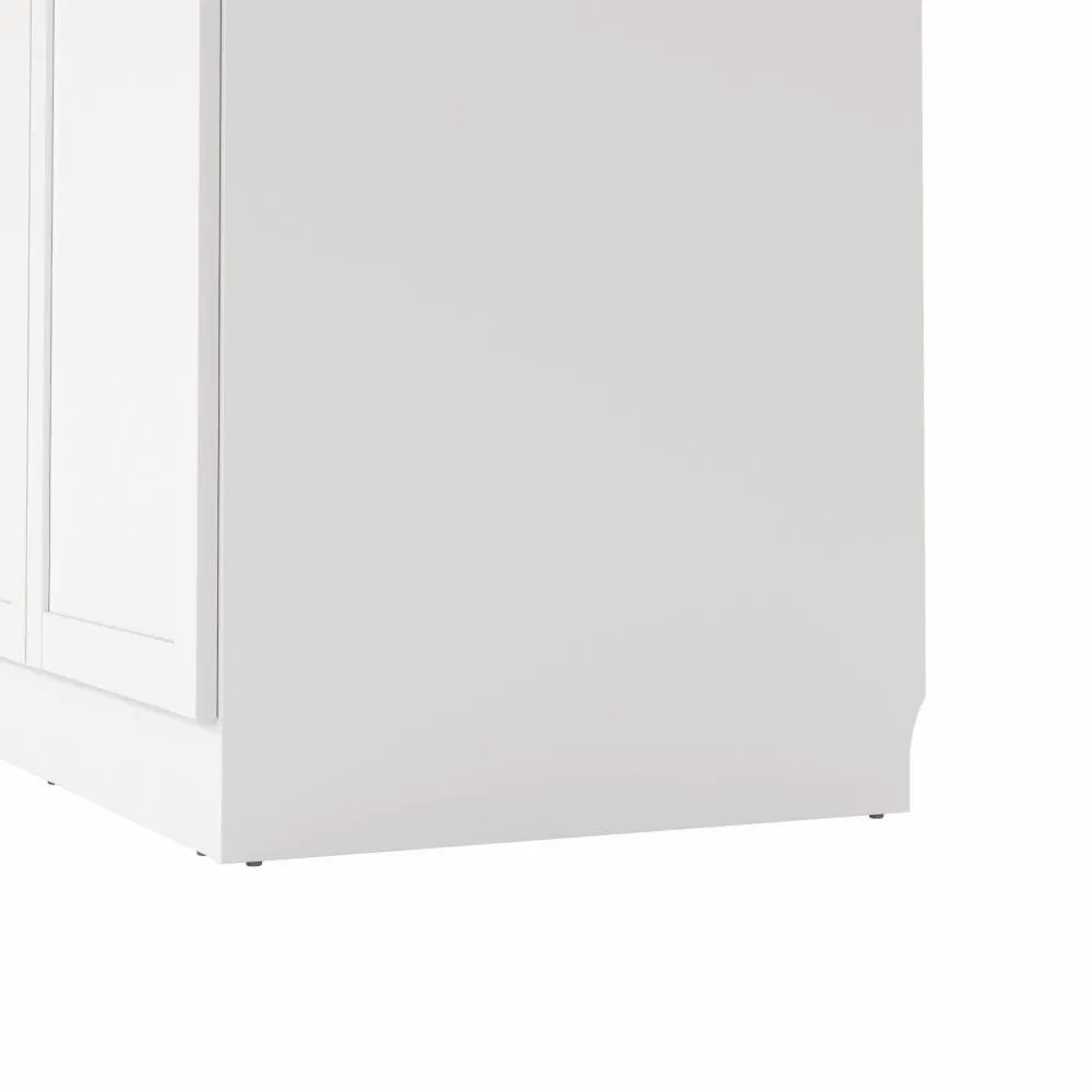 Szafa 2-drzwiowa BILLUND 99 cm biała - TV_680544949
