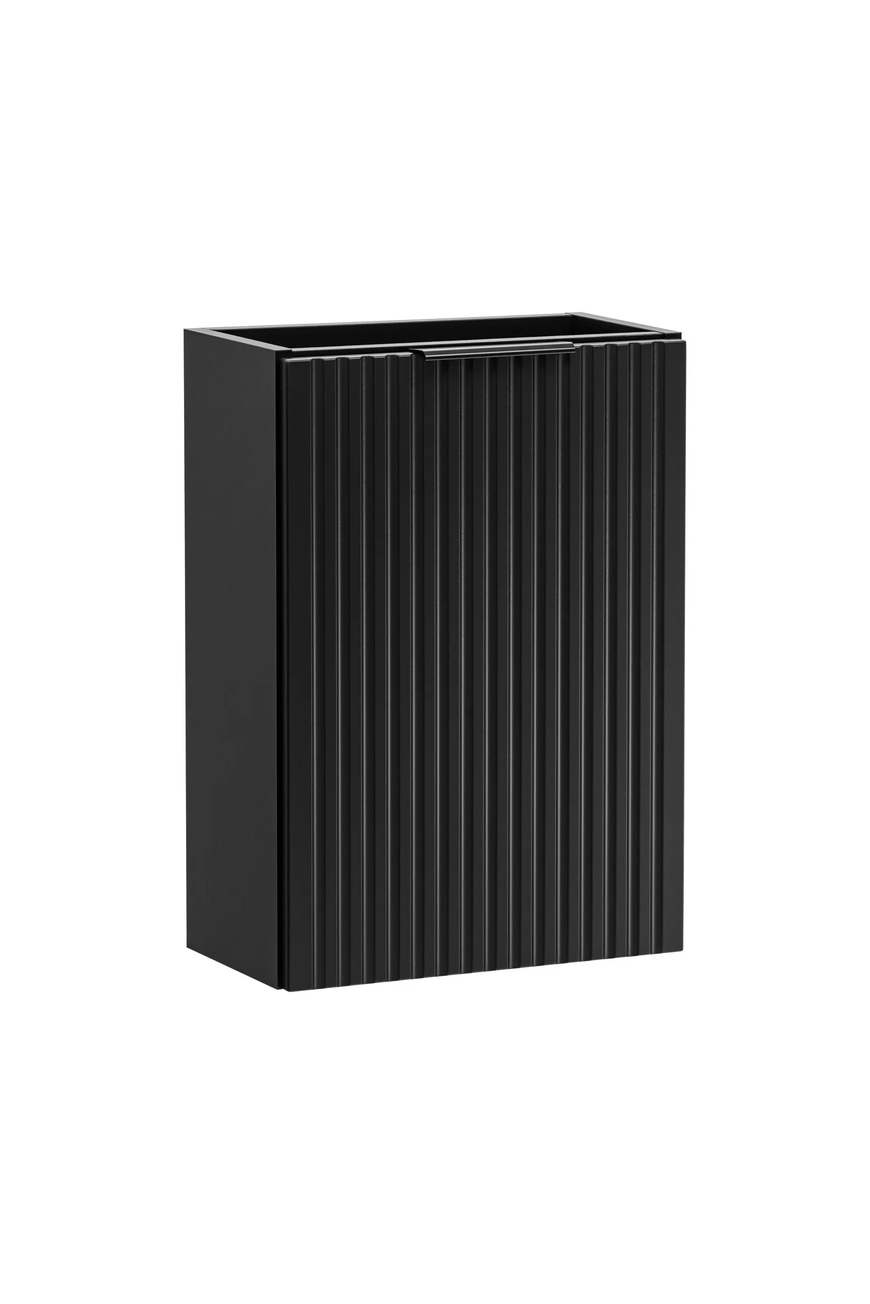 Szafka wisząca pod umywalkę ADEL ryflowana czarna ryflowana 57x40x22cm