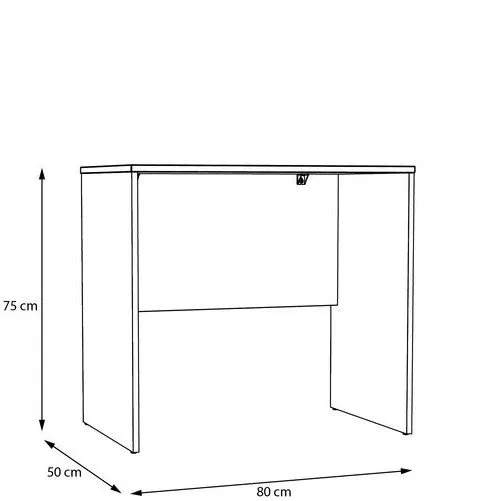 Biurko DUBBERLY minimalistyczne - czarne - DBBB111-Z13