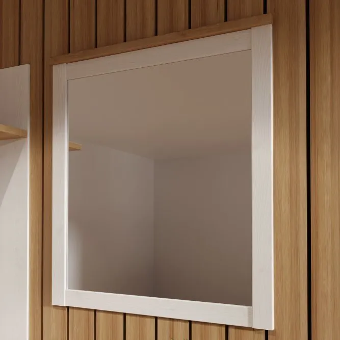 Lustro CHISBURY 67x76 cm - dąb riviera, modrzew jasny sibu - BHLD23-M482