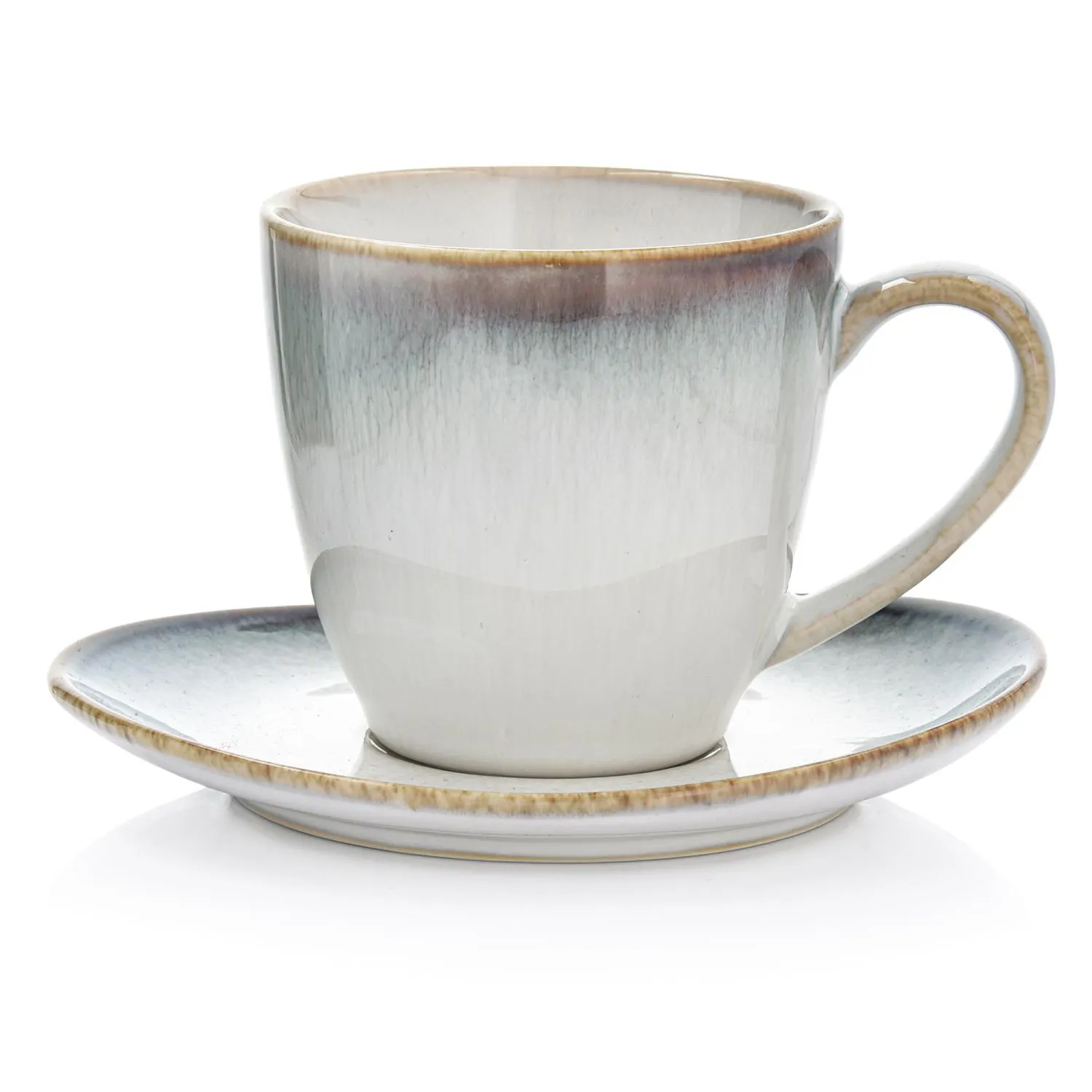 image mug, cup, porcelain, ceramic, scalloped rim