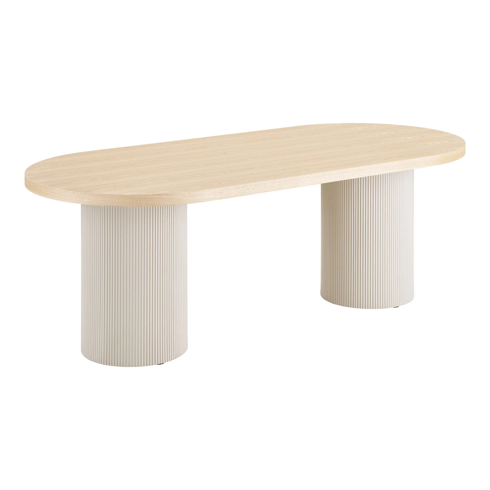 Stół do jadalni SOLVA 100x220 - jesion naturalny, piasek
