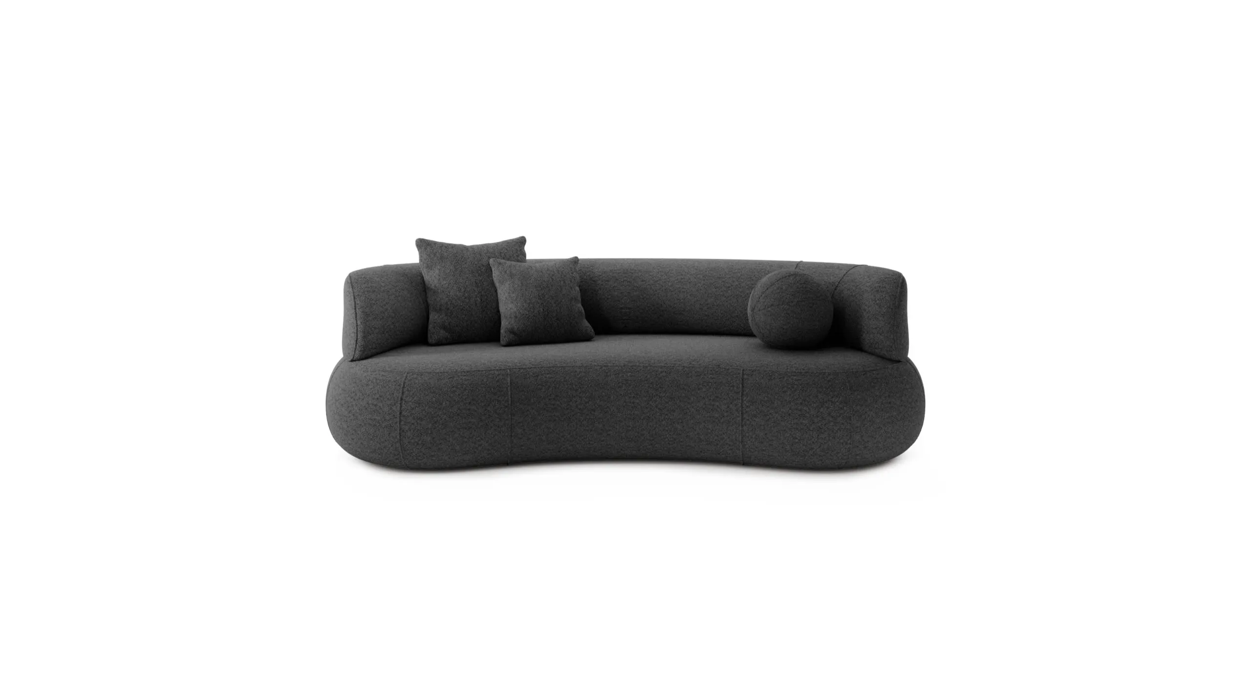 Sofa modułowa SOUL TWO ARM - tkanina Abriamo 08 grafitowy