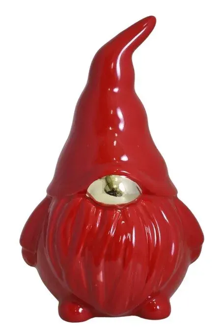 SKRZAT ceramiczny MAŁY czerwony ze złotym noskiem