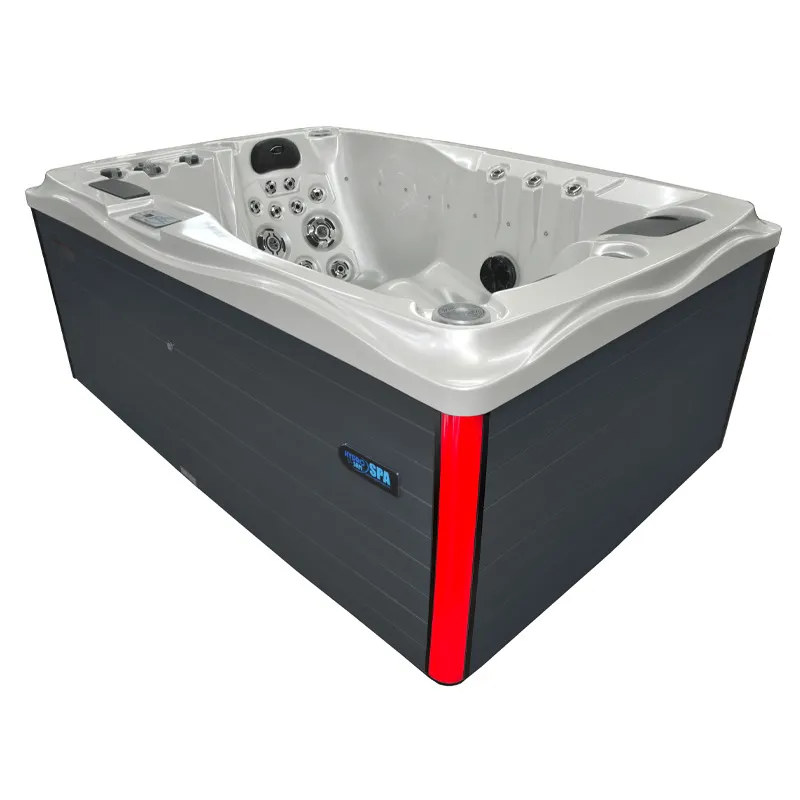 Jacuzzi ogrodowe 2-os. z hydromasażem SPA-749 200x135 cm biały/antracyt - HS_SPA749-3282