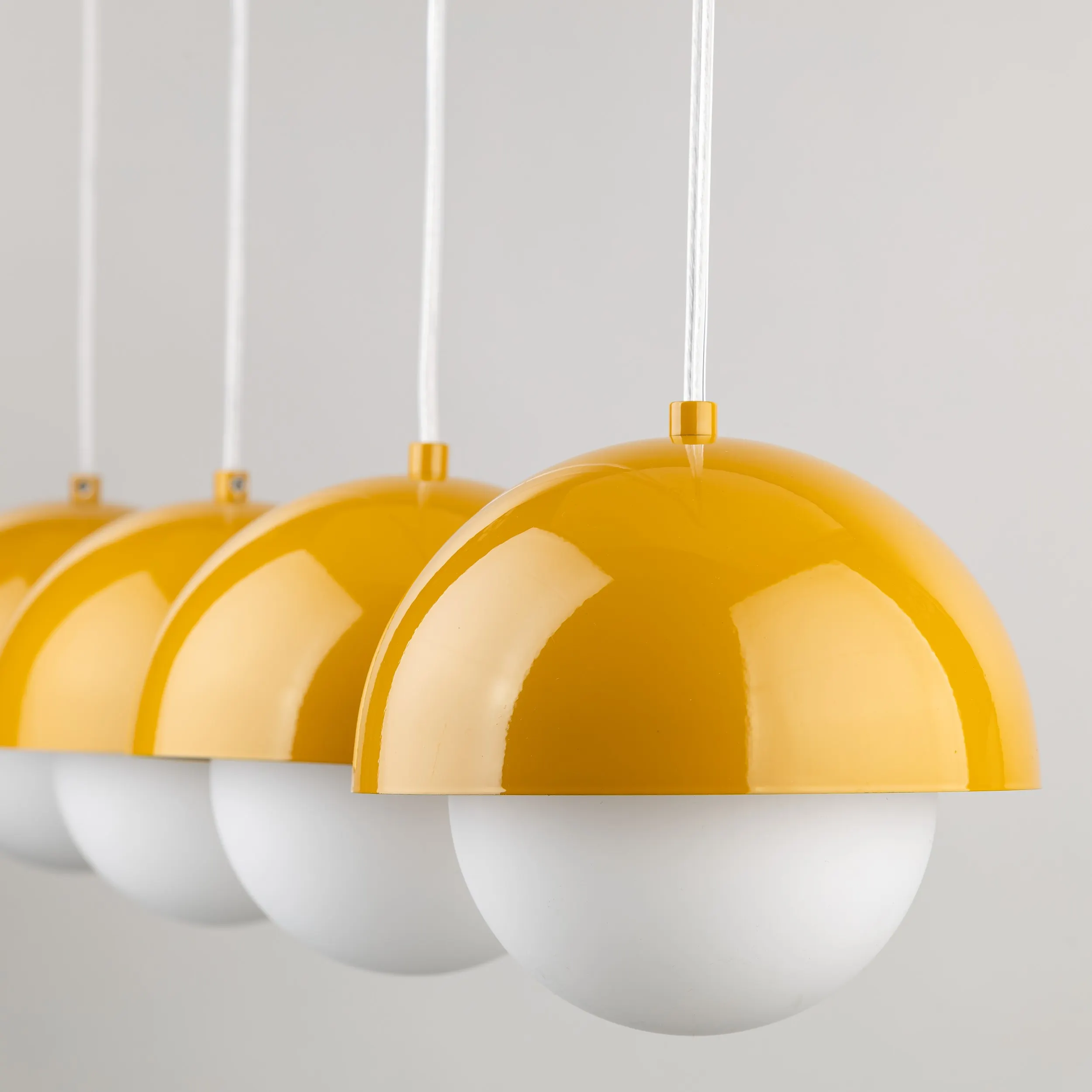 Listwa wisząca BONO żółta błyszcząca na metalowej listwie 120x100x17cm - TK_10267