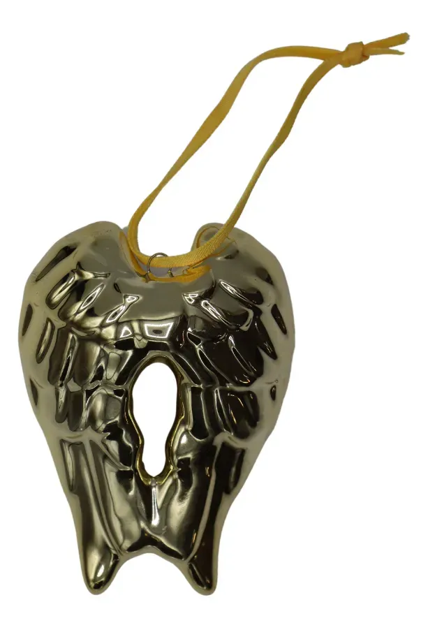 Zawieszka ceramiczna SKRZYDŁA złota