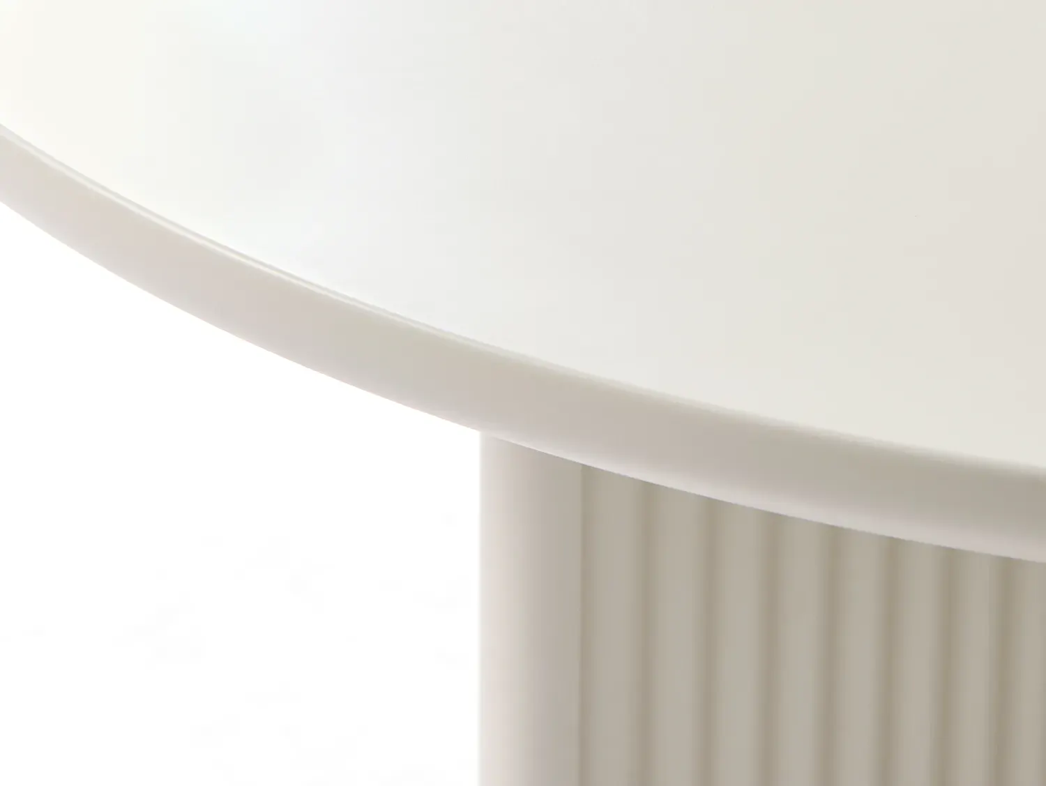 Stolik kawowy okrągły PALMA 80 cm ryflowany szary - UN_51620000