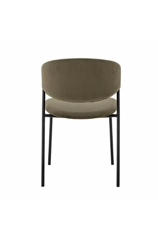 Krzesło tapicerowane MARLO boucle zielony czarny - ND_82064230