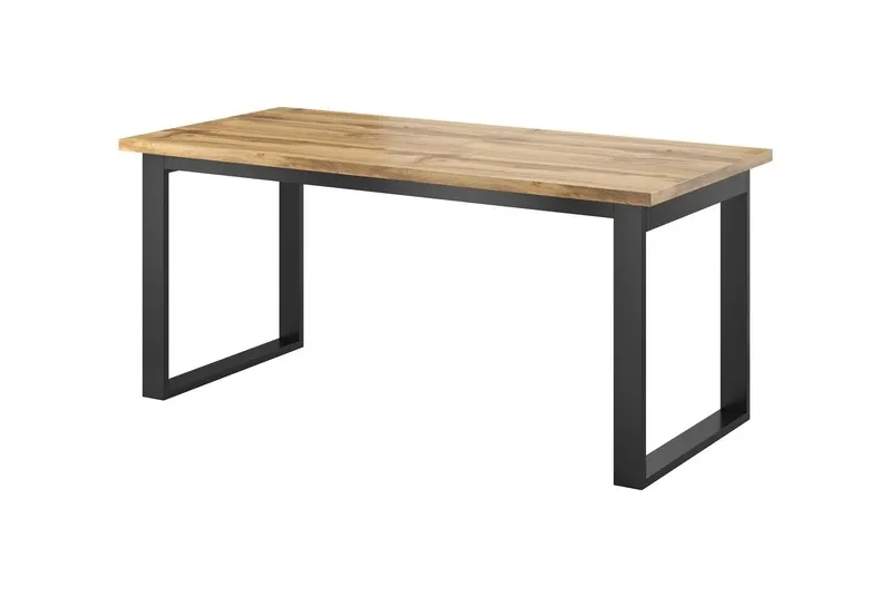 Stół rozkładany HALLE 170(220)x100 HALLE dąb Wotan metalowe nogi — zdjęcie 2