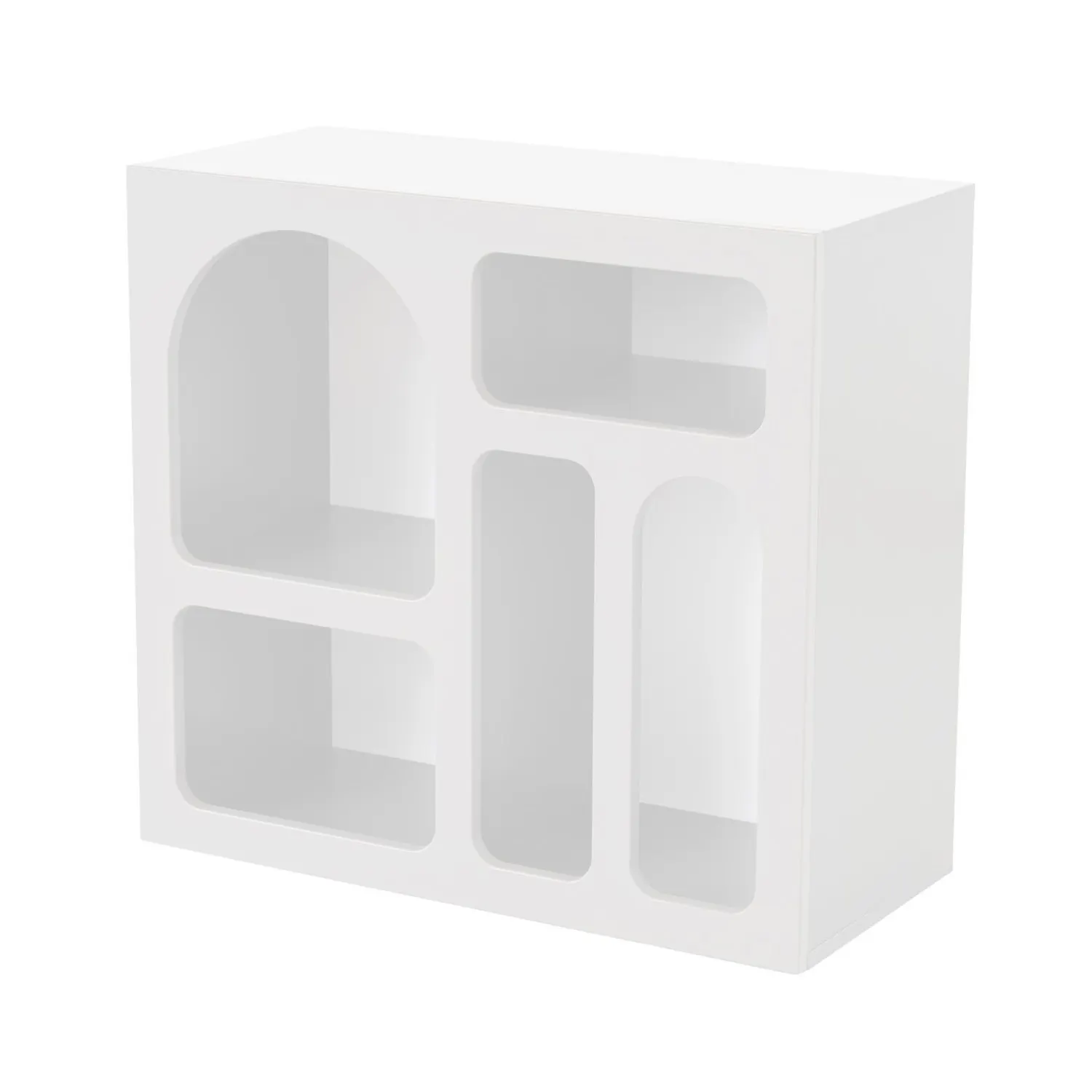 Regał z przegrodami LESSA 80 cm biały - ASI_125GLN1224