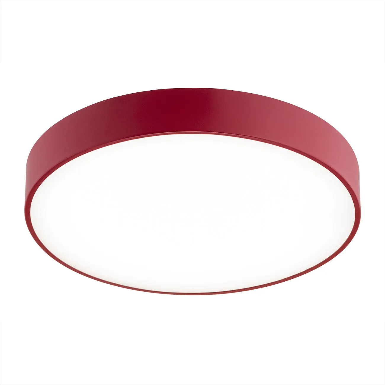 Plafon TIAMO LED 22W metalowy czerwony biały okrągły 34cm Plafon TIAMO LED 22W metalowy czerwony biały okrągły 34cm