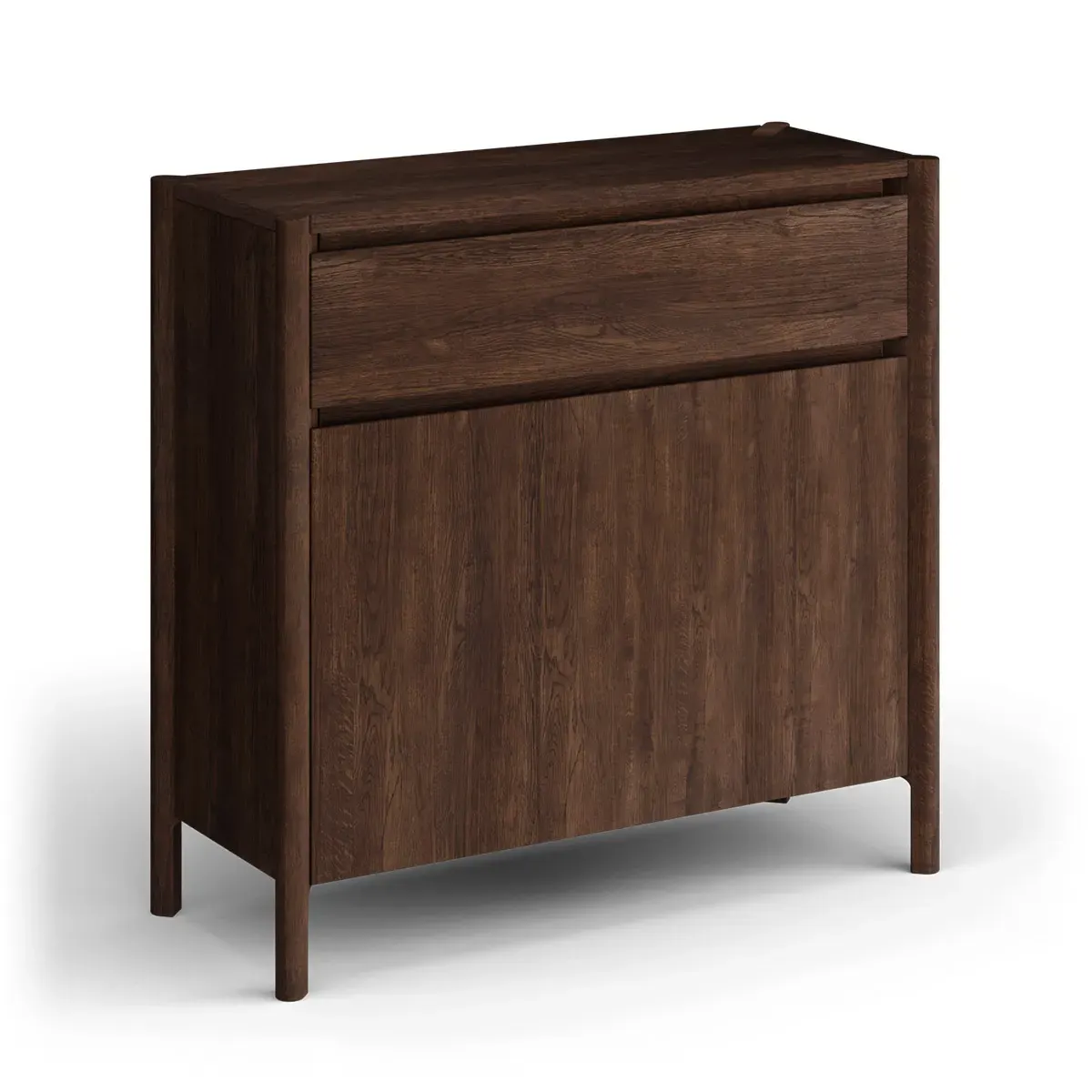 Szafka na buty niska dębowa CAMPI tabacco