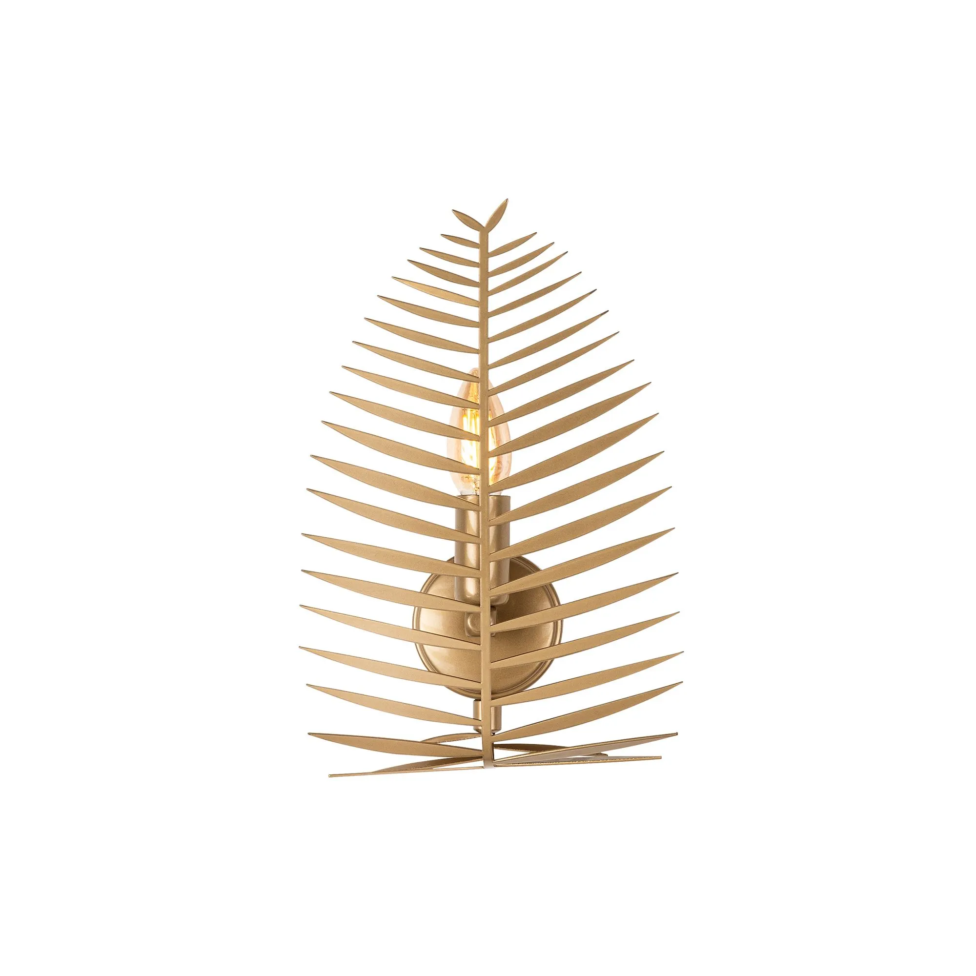 Lampa ścienna kinkiet LEAF 20x30 cm złota