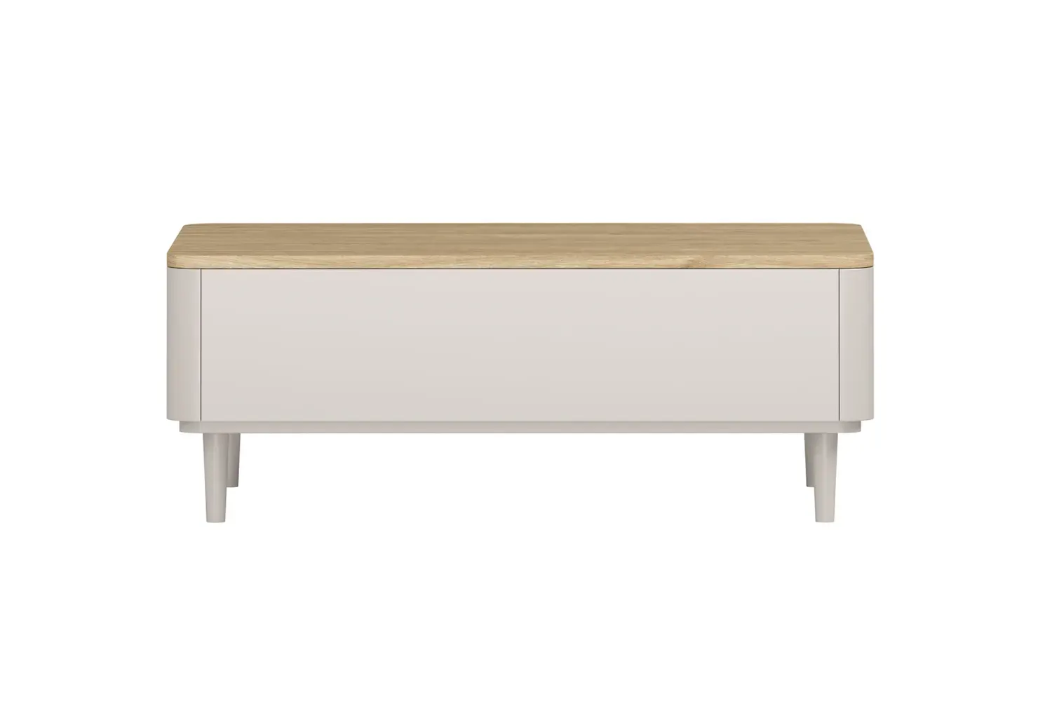 Stolik kawowy z 2 szufladami AMILIO 100 - cashmere dąb olejowany nogi cashmere - B_170049