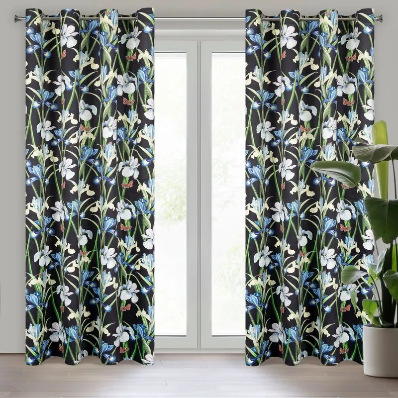 ZASŁONA GOTOWA MAJA 140 X 250 CM CZARNY ZASŁONA GOTOWA MAJA 140 X 250 CM CZARNY