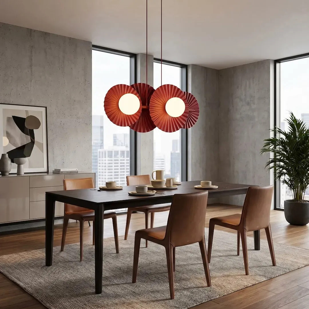 Lampa wisząca UMBRA 4 burgundowa - 1729/4