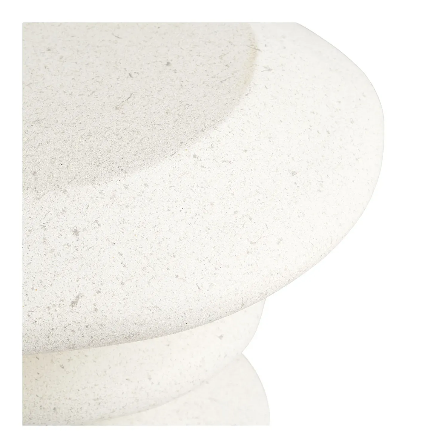 Blackburn Stolik boczny, włókno gliny, biały, 36x45,5 cm - 2151000