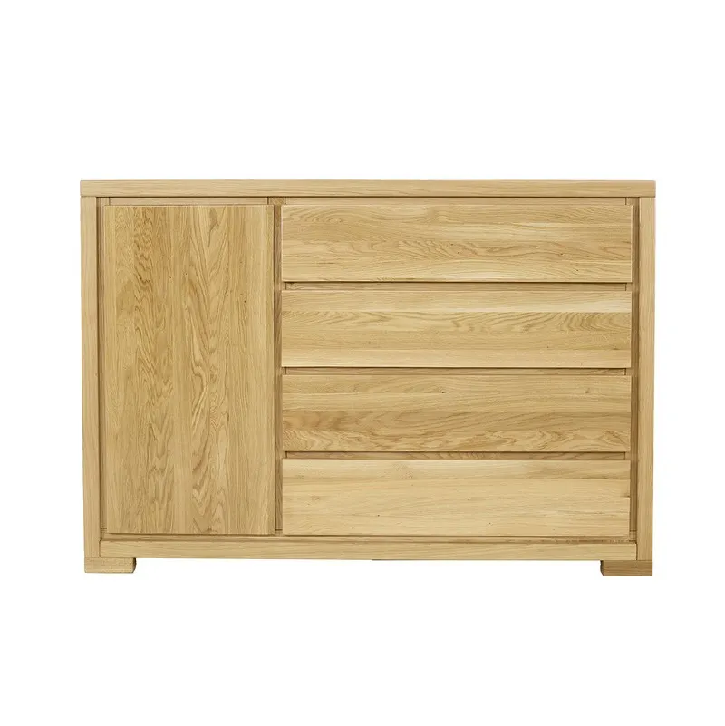 Komoda dębowa KD358 Naturalny DREWMAX — zdjęcie 3