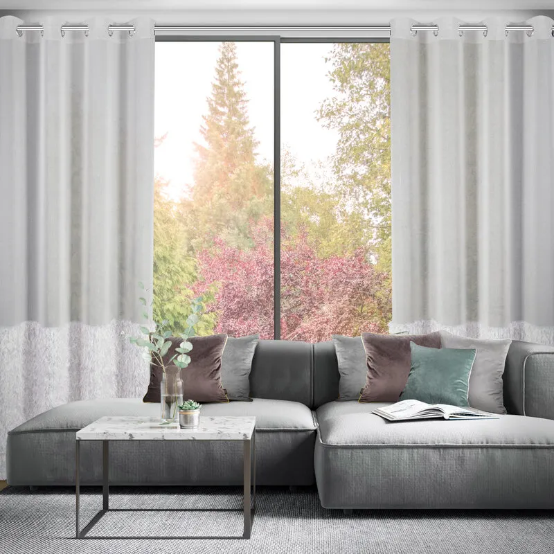 FIRANA GOTOWA MARGARET2 140 X 250 CM SREBRNY - EU_453365