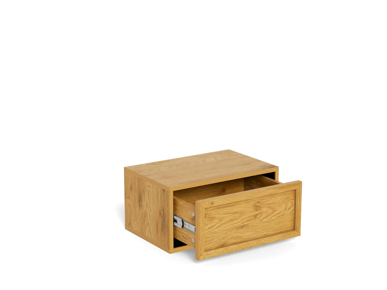 Szafka nocna z 1 szufladą PALMDALE 46 cm dąb - 0000115709