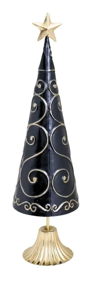 CHOINKA metalowa DUŻA 8800 czarno-złota CHOINKA metalowa DUŻA 8800 czarno-złota