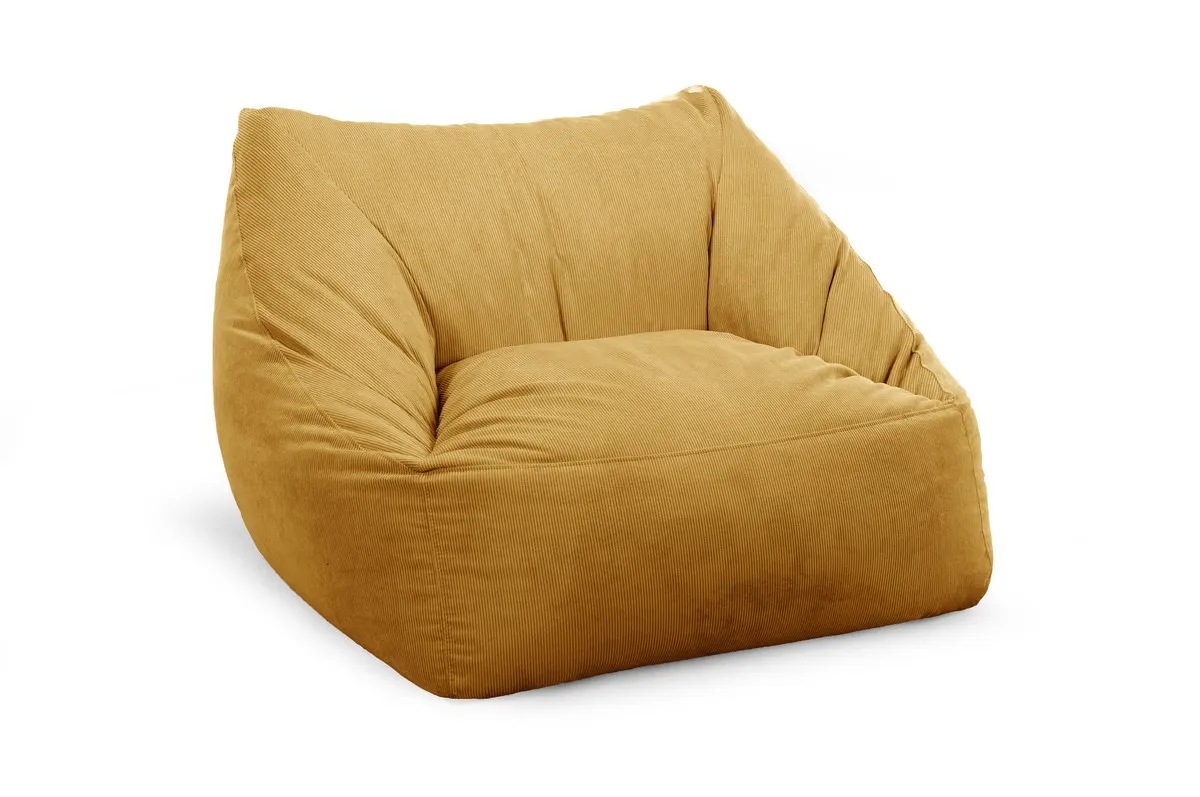 Fotel worek SAK Fjord żółty