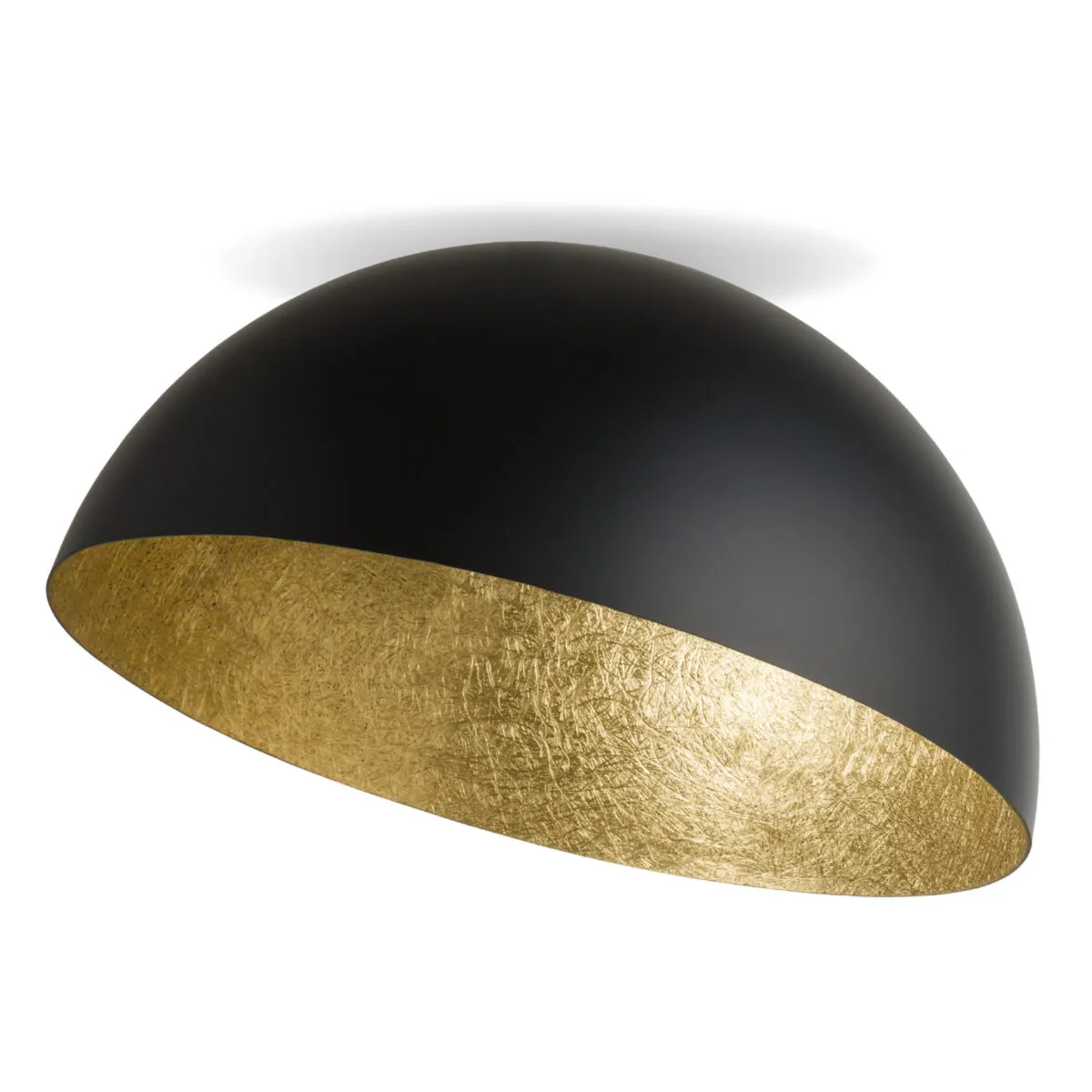 Plafon SFERA 70 czarno-złoty