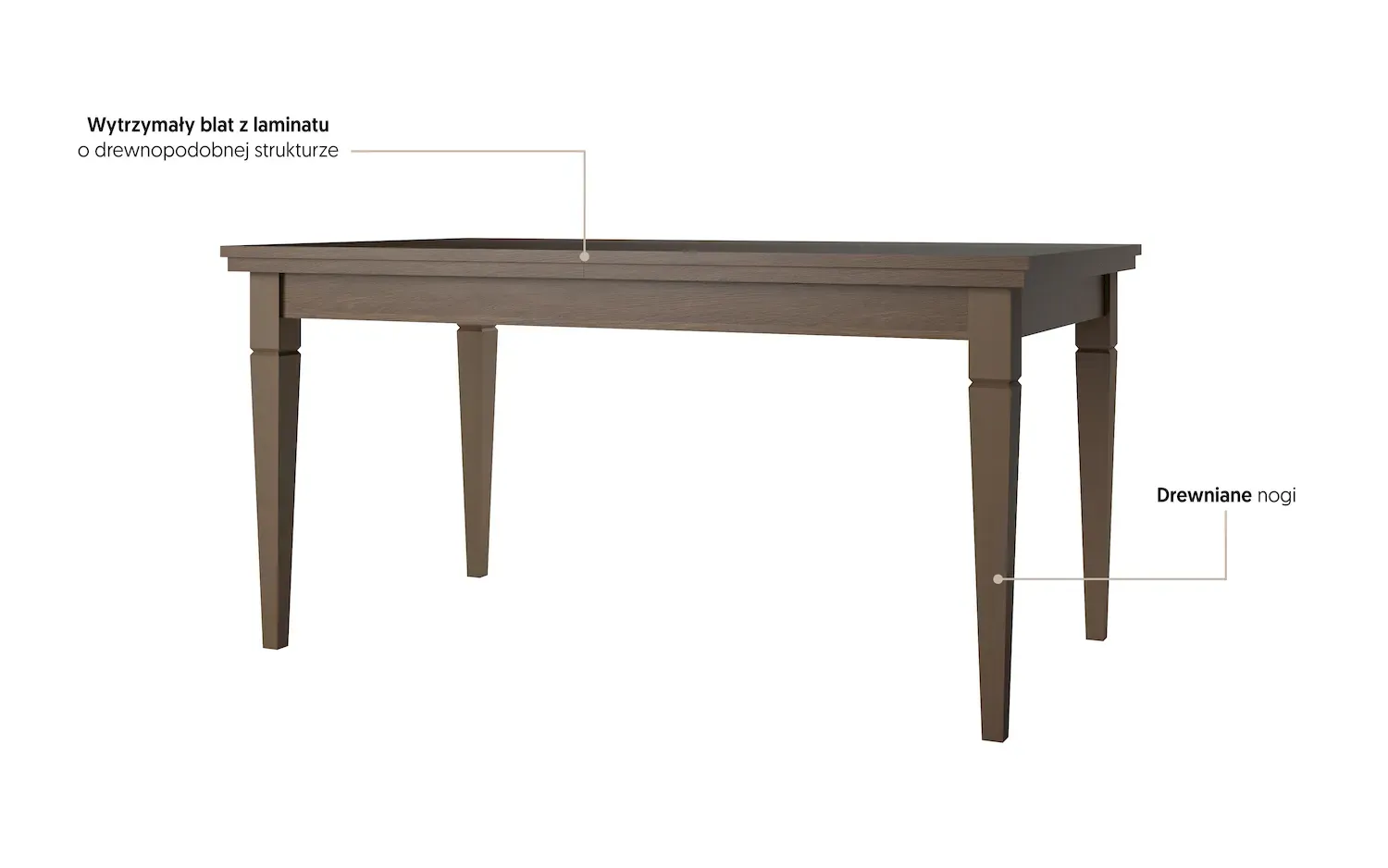 Stolik kawowy EVORA WM 50x110cm dąb dunin - 24D1JU99