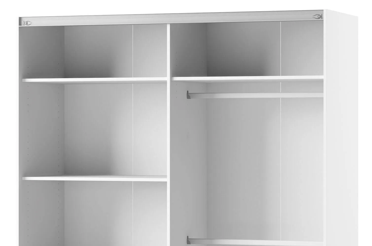 Szafa SELENE 30 2-drzwiowa biały połysk 216x164x64cm - TH-100-0414