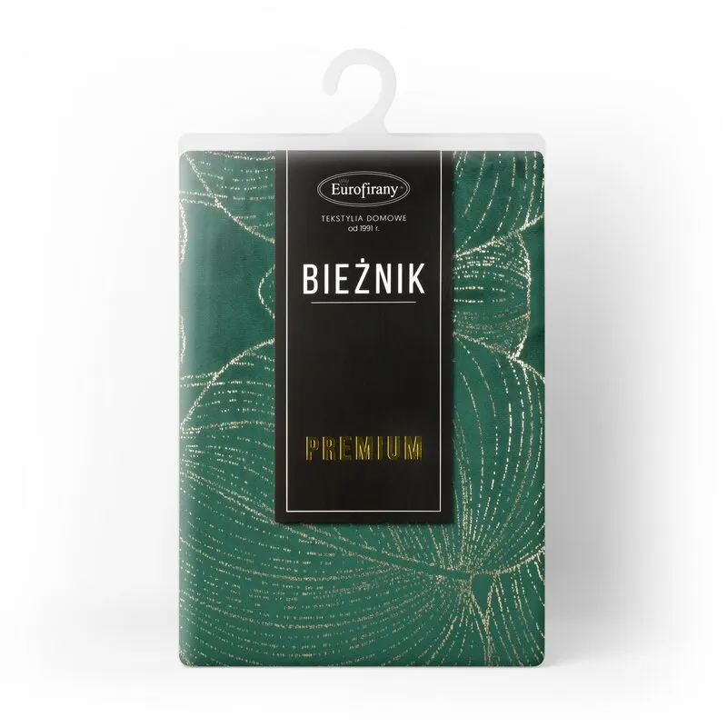 OBRUS BLINK 16 35 X 220 CM CIEMNOZIELONY - EU_390176