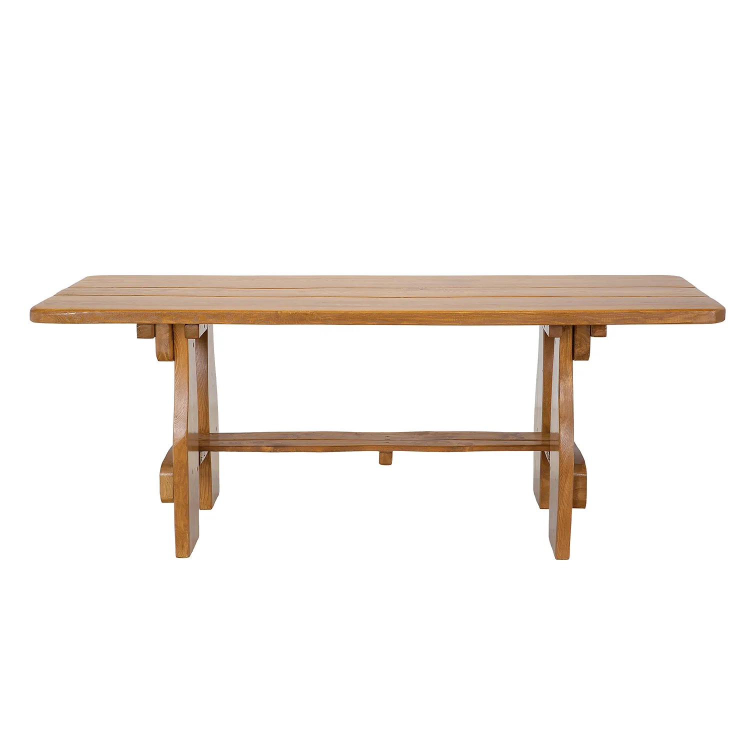 Stół ogrodowy drewniany ERYK 80X160 olcha kolor dąb powłoka ochronna - DR_MO217_STOL_S160