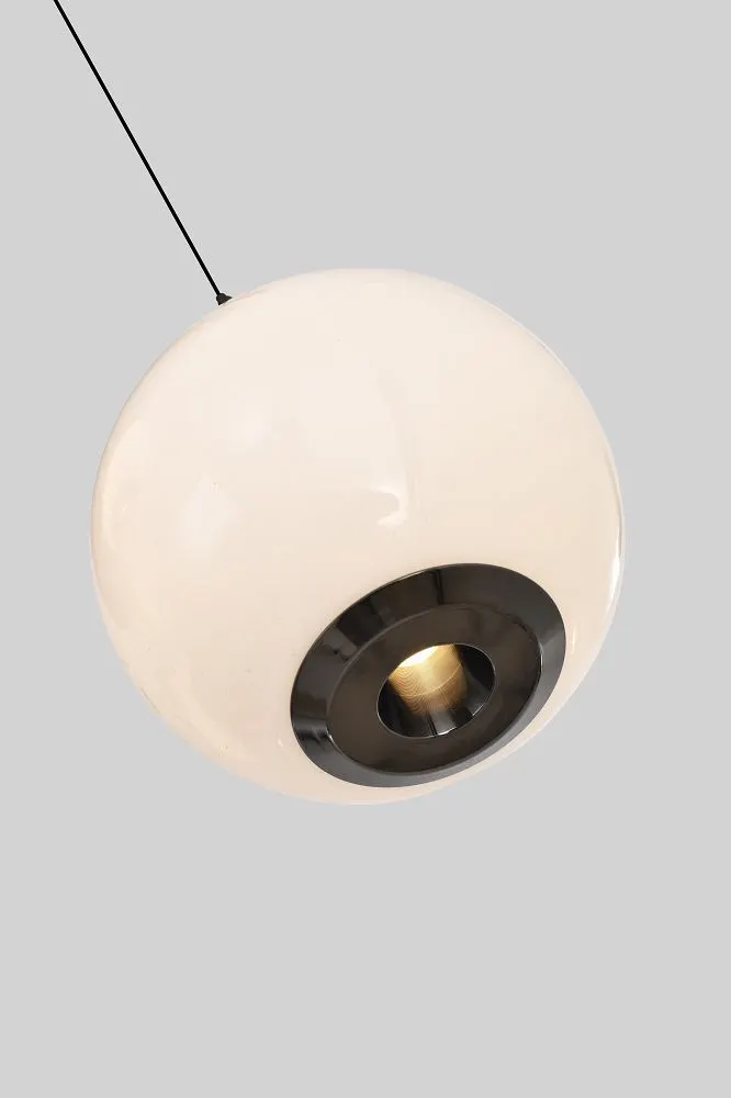 Lampa wisząca LUBERON czwórka prosta LED czarny chrom — zdjęcie 4