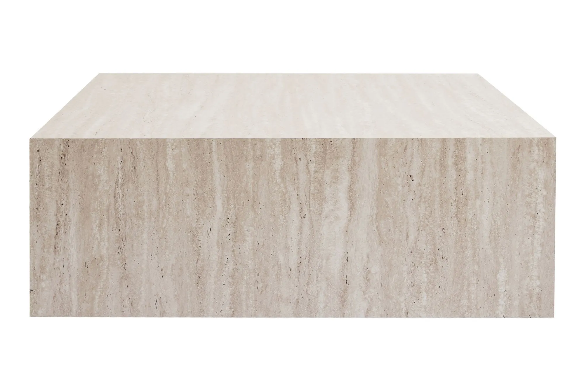 Stolik kawowy PRIZMA 90x90 cm trawertynowy - ASI_467NRD1102