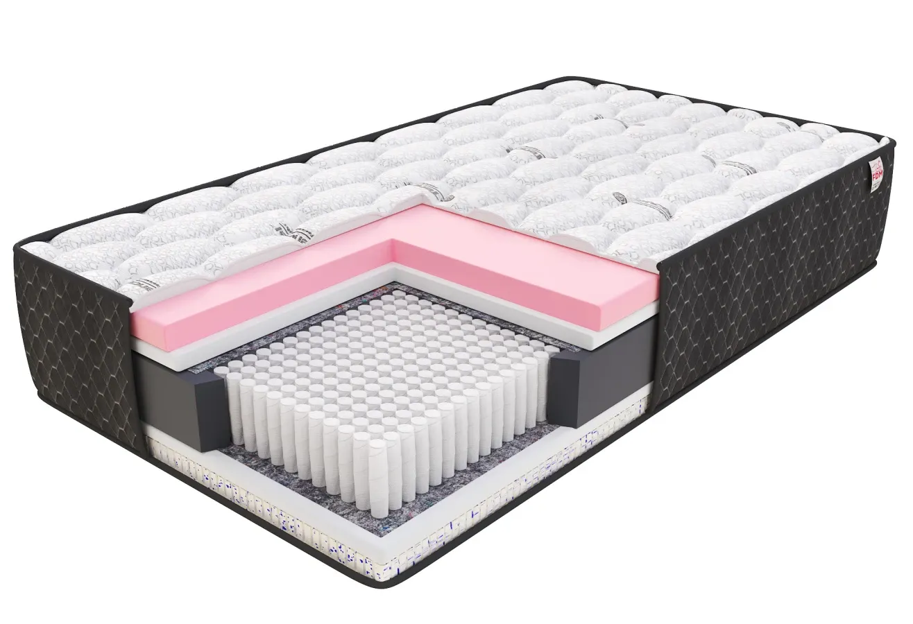 Materac micropocketowy TASSO 80x200x24 - H4 twardy