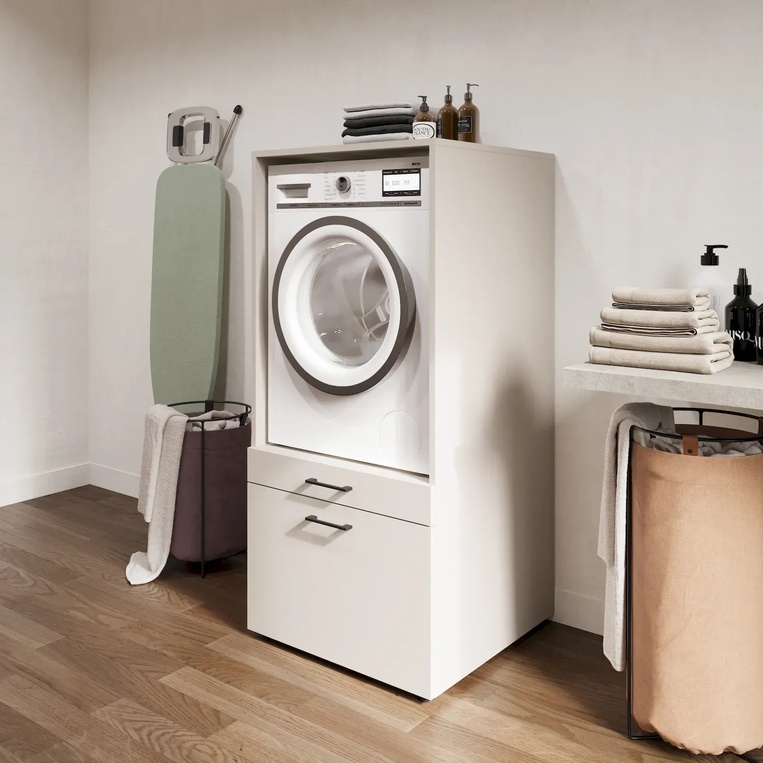 Zabudowa na pralkę lub suszarkę AZA wysuwana półka kaszmir - 30KSME60