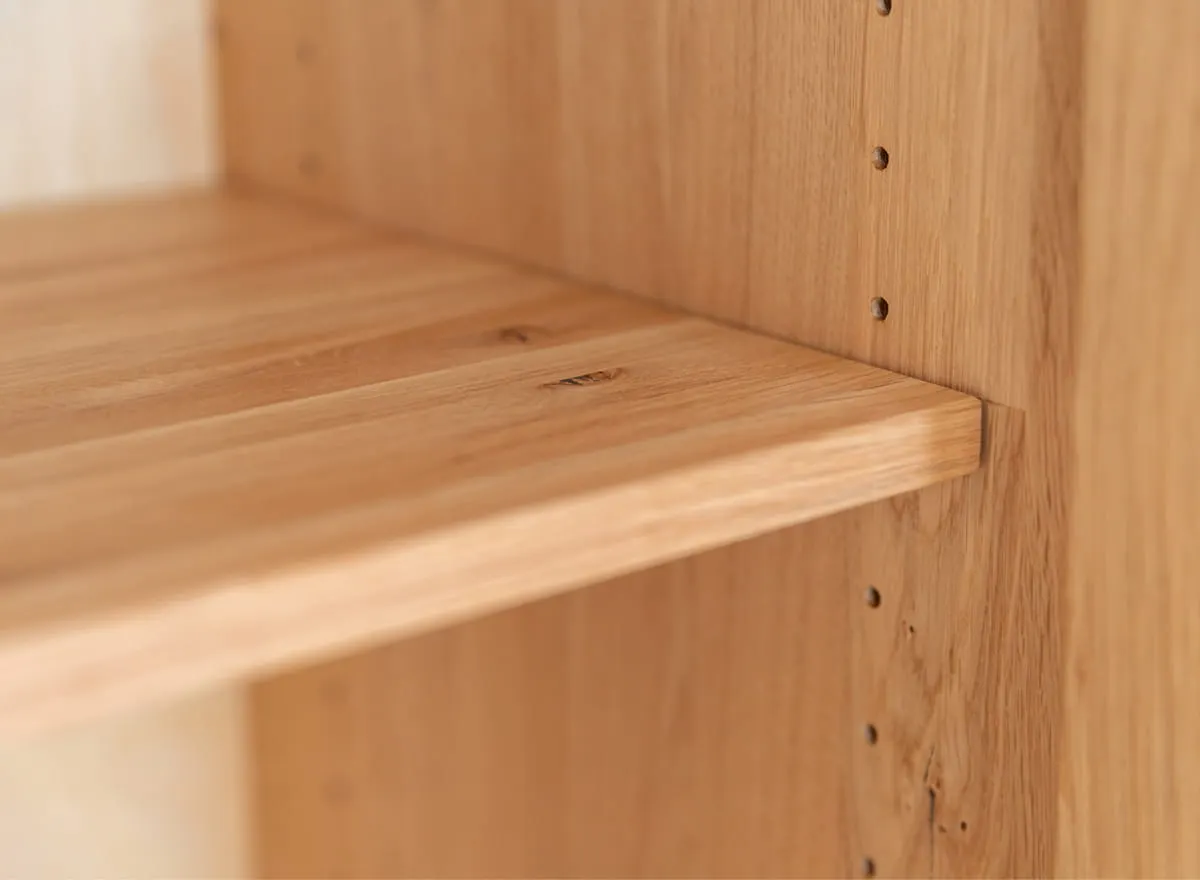 Witryna dębowa niska 2-drzwiowa TIRANO Dąb olejowany - ZITIR03N