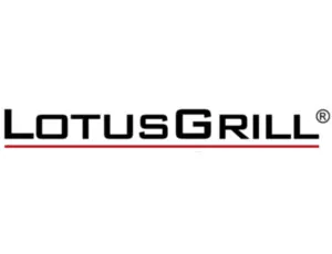 grill, lotusgrill, metalowy, logo, patrzenie
