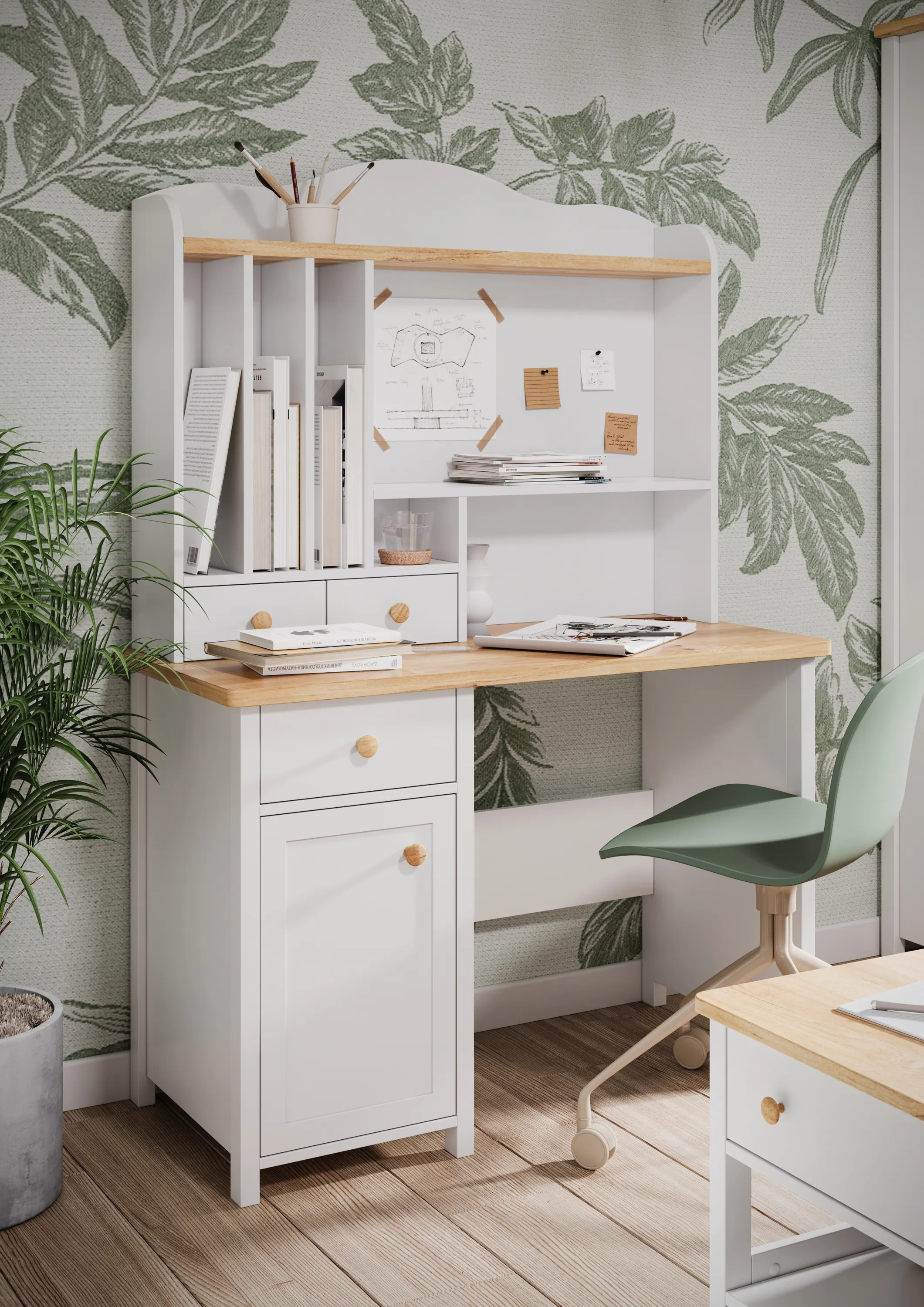 Nadstawka do biurka Story SO-04 biała - SO4BDN