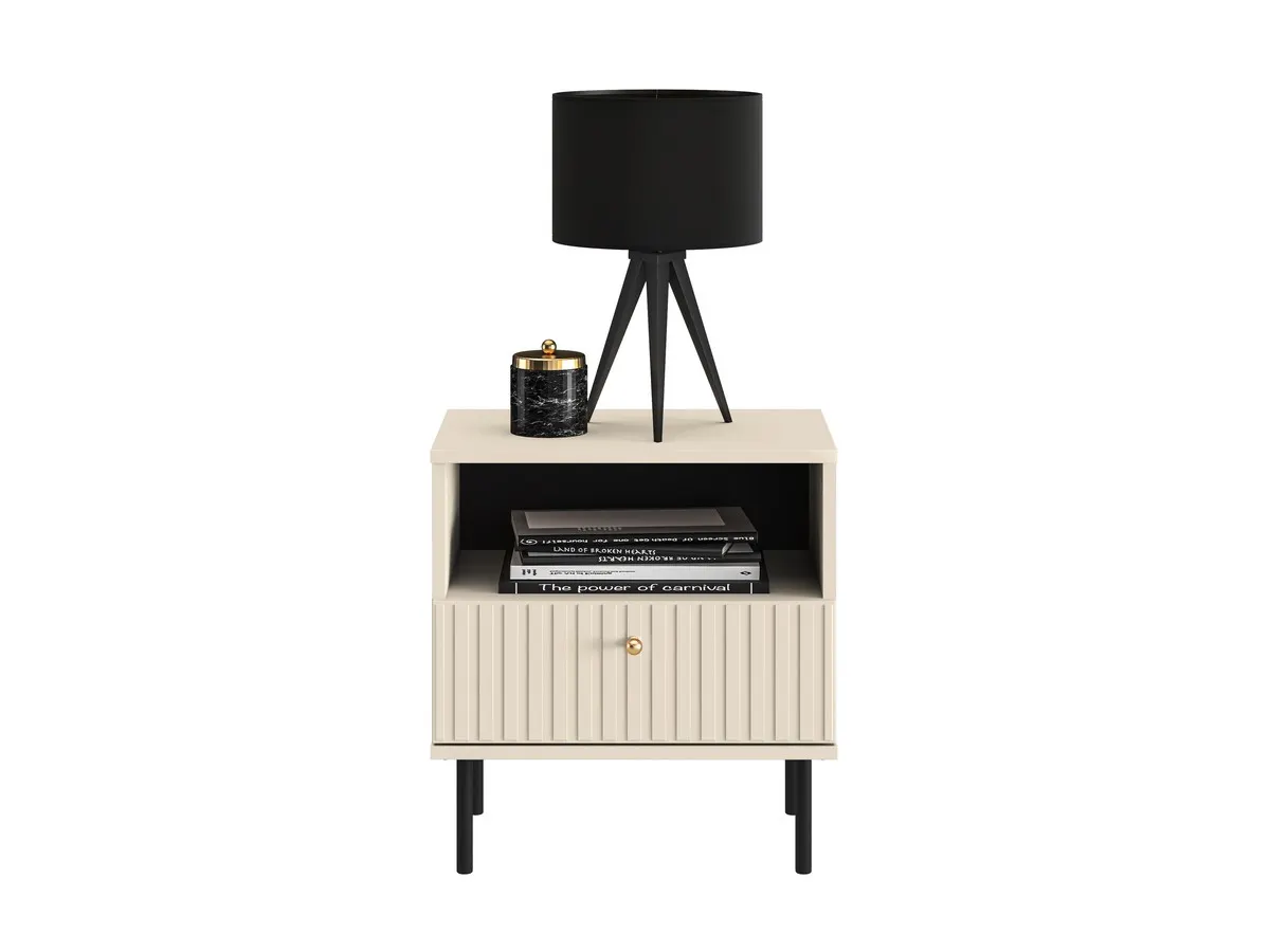 Szafka nocna z 1 szufladą Sophie 07 cashmere - 1SOPH07-001