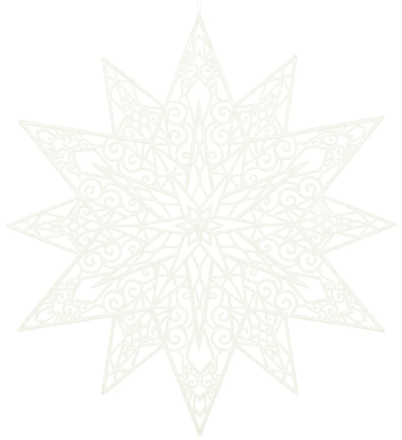 zawieszka GWIAZDA 48 cm biała zawieszka GWIAZDA 48 cm biała